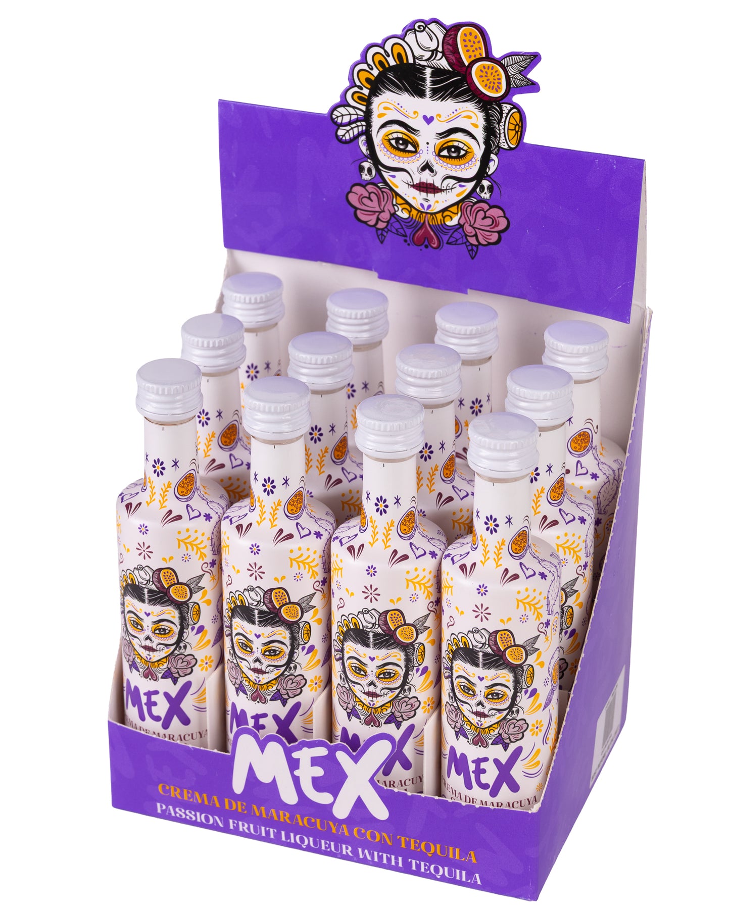 MEX Creme de Maracujá com Tequila 5 cl – Caixa de 12 Mini MEX (Cópia)