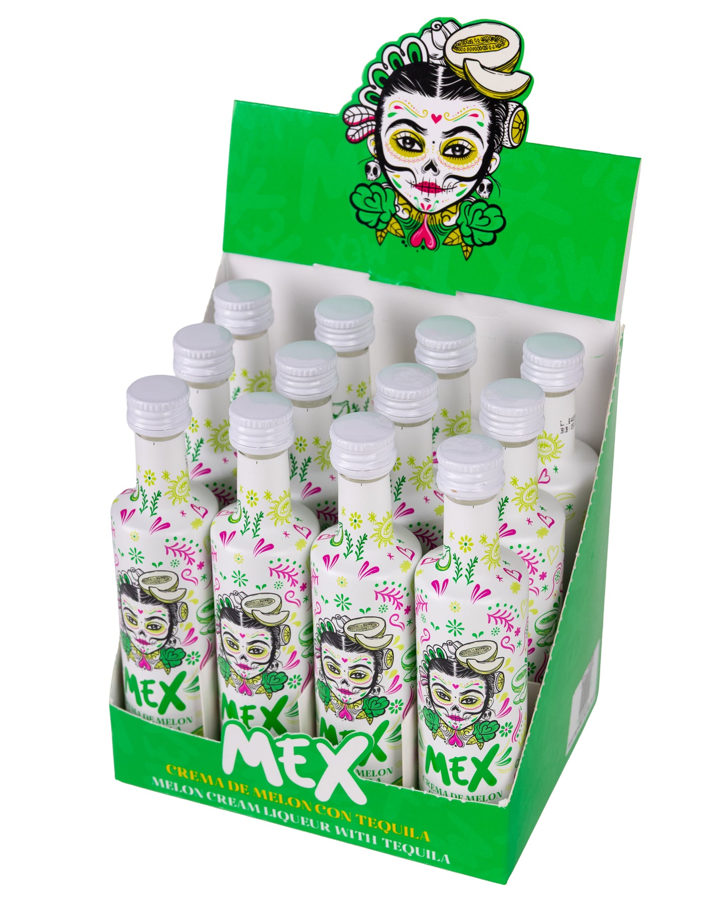 MEX Creme de Melão com Tequila 5 cl – Caixa de 12 Mini MEX