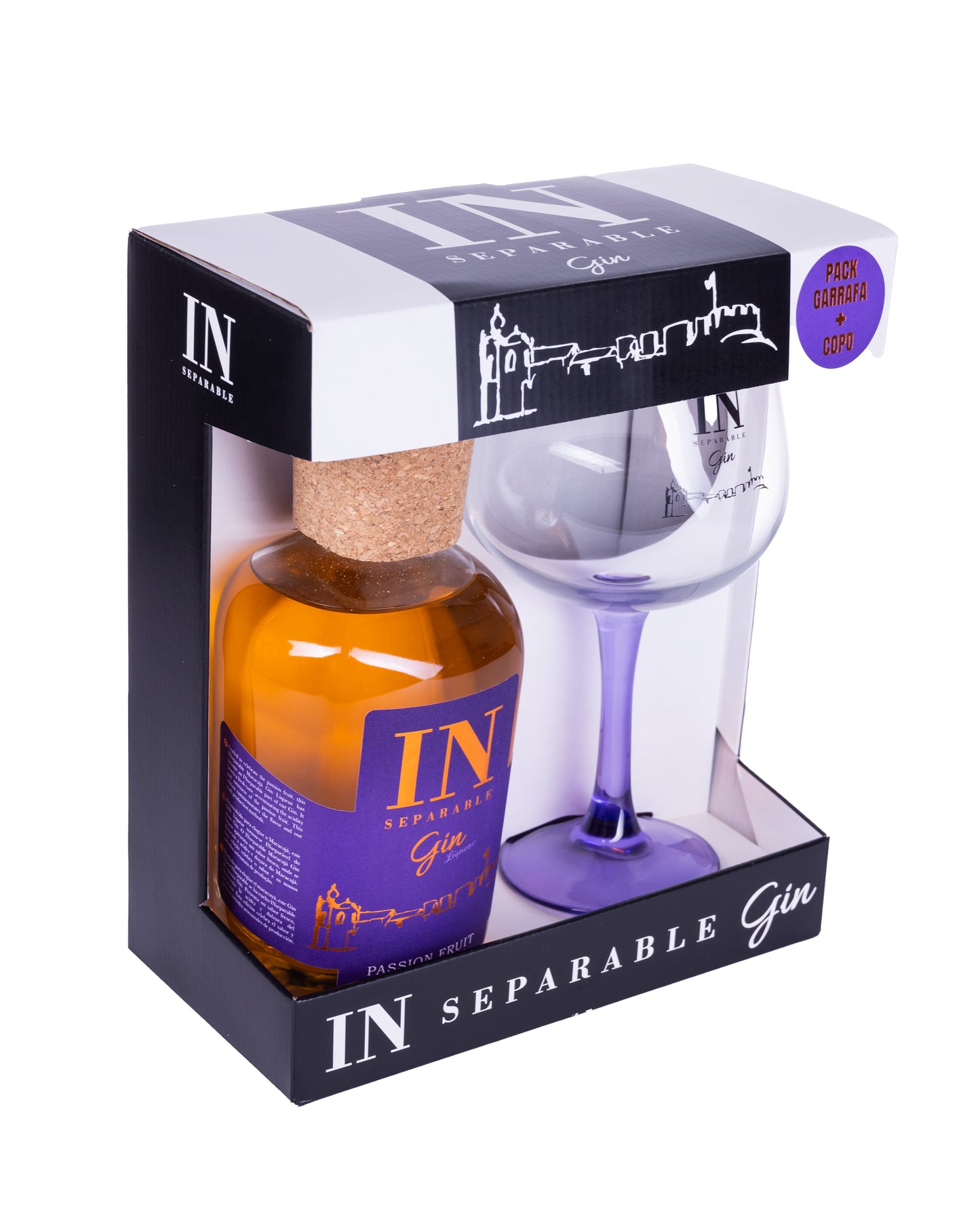 PACK INSEPARABLE MARACUJÁ - 20% VOL. 70 cl + COPO
