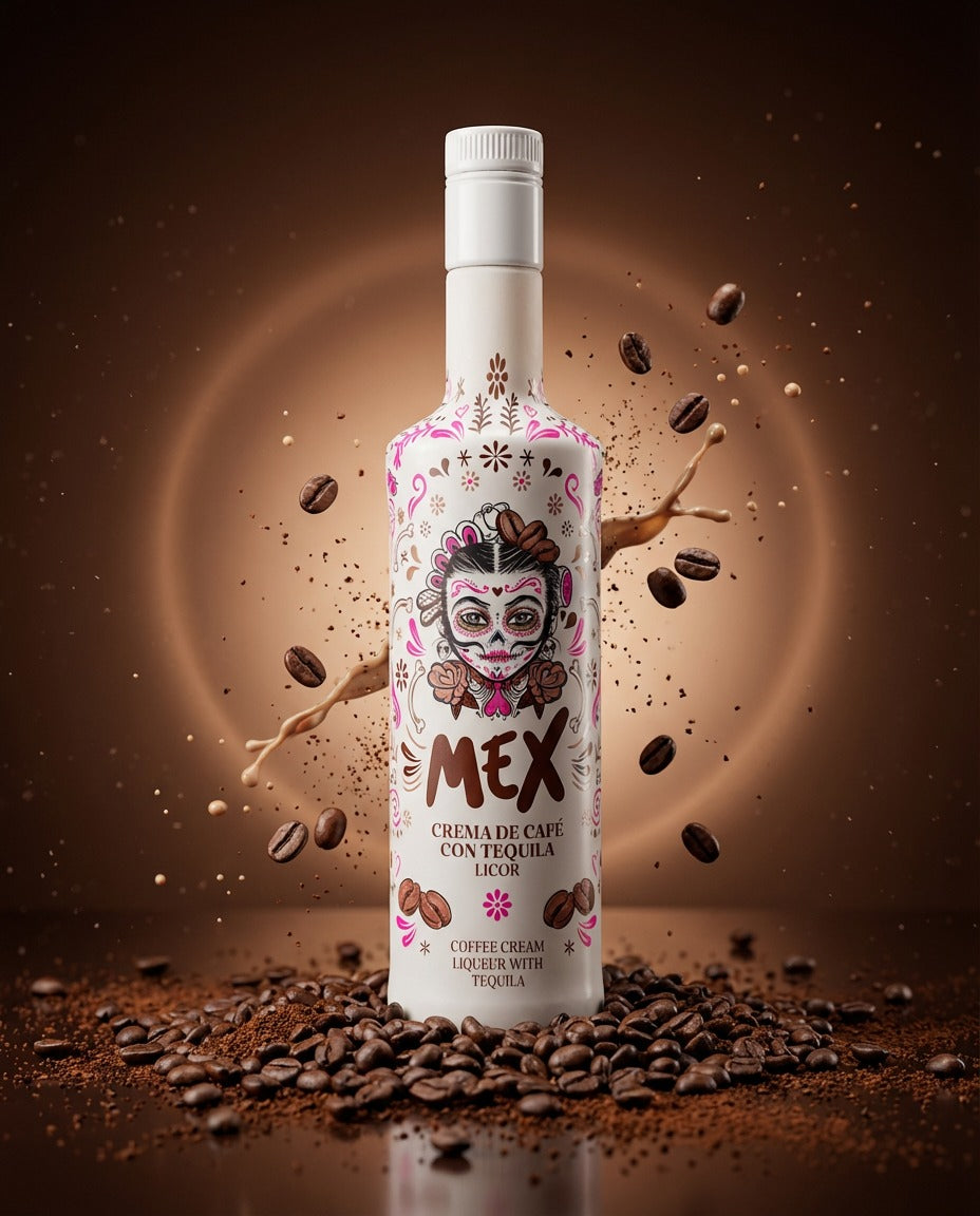 BEBIDA COM TEQUILA - MEXCREAM CAFÉ 15% Vol 70cl