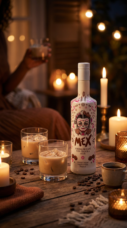 BEBIDA COM TEQUILA - MEXCREAM CAFÉ 15% Vol 70cl