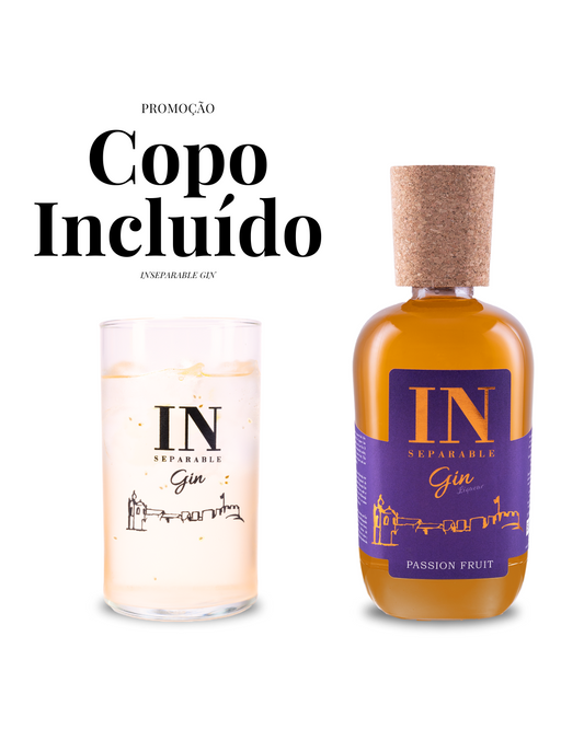 INSEPARABLE MARACUJÁ - 20% VOL. 70 cl + COPO ALTO